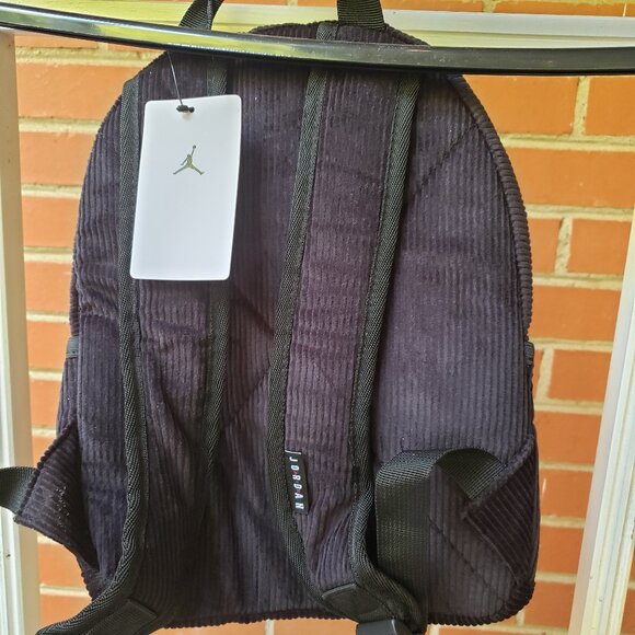 BNWT AIR JORDAN CORDUROY BACKPACK jet black (OS) - Picture 3 of 10